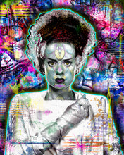 Bride of Frankenstein Poster, The Bride of Frankensteins Monster Tribute Fine Art