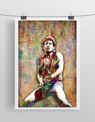 Bruce Springsteen Poster, Bruce Springsteen 4 Gift, Bruce Springsteen Tribute Fine Art