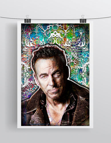 Bruce Springsteen Poster, Bruce Springsteen Portrait, Bruce Springsteen Tribute Fine Art