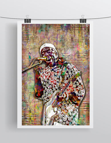 Buddy Guy Poster, Buddy Guy Tribute Fine Art