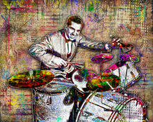 Buddy Rich Poster, Buddy Rich Drummer Tribute Fine Art