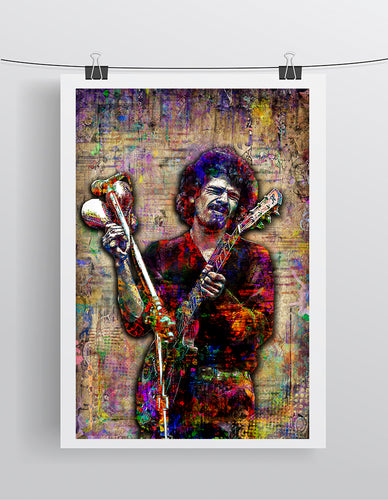 Carlos Santana Poster, Carlos Santana Portrait Gift, Santana Woodstock Tribute Fine Art