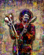 Carlos Santana Poster, Carlos Santana Portrait Gift, Santana Woodstock Tribute Fine Art