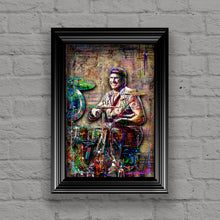 Chad Smith Red Hot Chili Peppers Poster,  RHCP Tribute Fine Art Poster