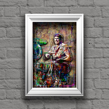 Chad Smith Red Hot Chili Peppers Poster,  RHCP Tribute Fine Art Poster