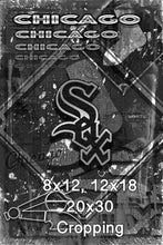 Chicago White Sox Poster, White Sox Artwork Sox Gift, Chicago White Sox Layered Man Cave Art