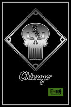 Chicago White Sox Punisher Poster, White Sox Punisher Logo Gift, Chicago White Sox Layered Man Cave Art