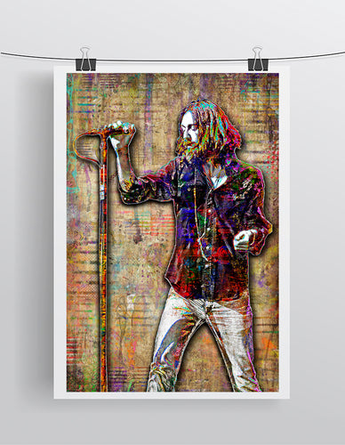 The Black Crowes Poster, Chris Robinson of The Black Crowes Fine Art