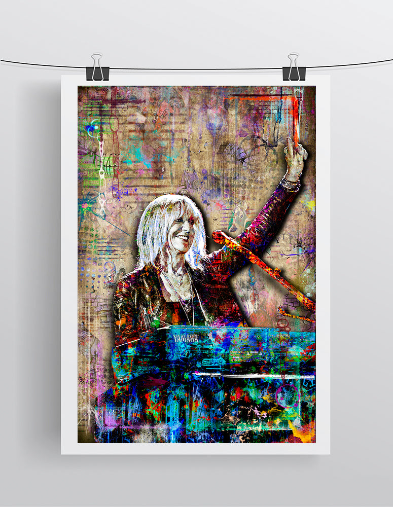 Christine McVie Poster, Christine McVie of Fleetwood Mac Keyboard Tribute Fine Art