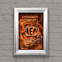 Cincinnati Bengals Poster, Cincinnati Bengals NFL Print