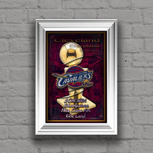 Cleveland CAVALIERS 2016 Championship Poster, Cleveland Cavaliers NBA Finals Print, Cavs Gift