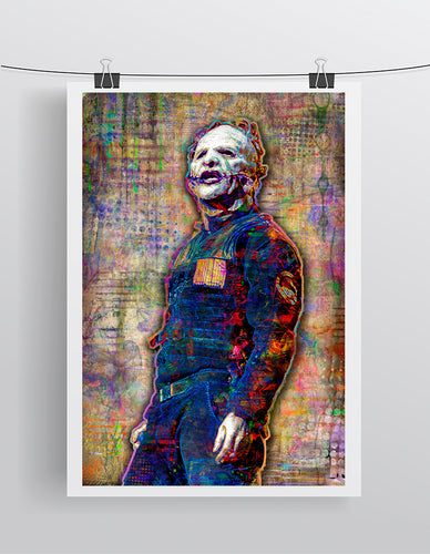 Corey Taylor of Slipknot Poster, Slipknot Tribute Fine Art