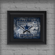 Dallas Cowboys Football Poster, Dallas Cowboys Gift, Dallas Cowboys Map Art, Cowboys Landscape