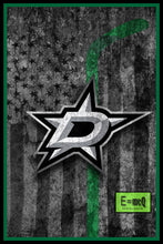 Dallas Stars Hockey  Flag Poster, Dallas Stars Hockey Flag Man Cave Gift, Dallas Stars Hockey