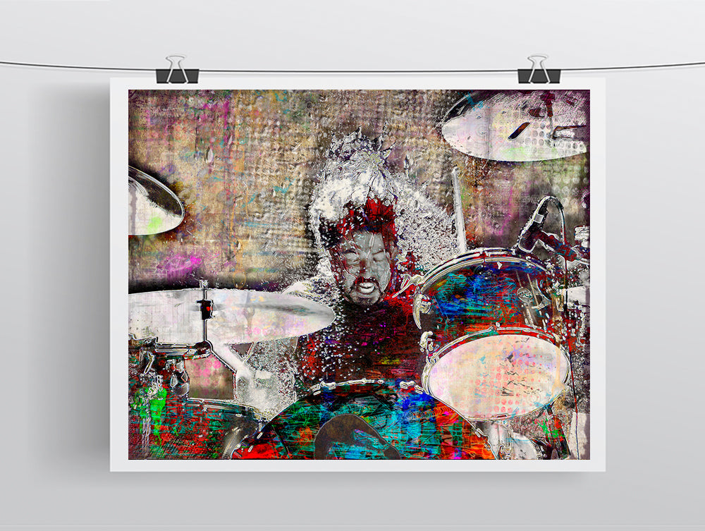 Dave Grohl Foo Fighters Drums Poster, Dave Grohl Gift, Dave Grohl Tribute Art