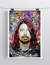 Dave Grohl Foo Fighters Portrait Poster, Dave Grohl Tribute Gift, Dave Grohl Art