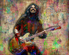 Dave Grohl of Foo Fighters Poster, Dave Grohl Gift, Foo Fighters Tribute Fine Art