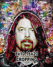 Dave Grohl Foo Fighters Portrait Poster, Dave Grohl Tribute Gift, Dave Grohl Art