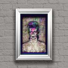 David Bowie Poster, David Bowie Gift, David Bowie Colorful Layered Tribute Fine Art