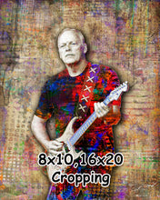 Pink Floyd Poster, David Gilmour of Pink Floyd Gift, David Gilmour Tribute Fine Art