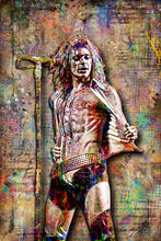 David Lee Roth of Van Halen Poster, David Lee Roth Van Halen Tribute Fine Art