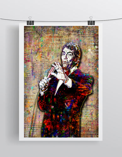 Dean Martin Poster, Dean Martin Rat Pack Tribute Fine Art