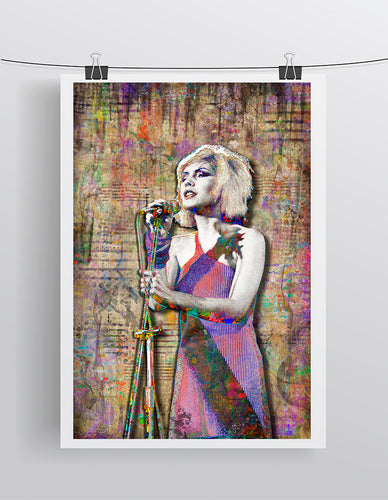 Debbie Harry of Blondie Poster, Debra Harry Tribute Fine Art