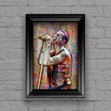 Depeche Mode Poster, Dave Gahan Gift, Depeche Mode Colorful Layered Tribute Fine Art