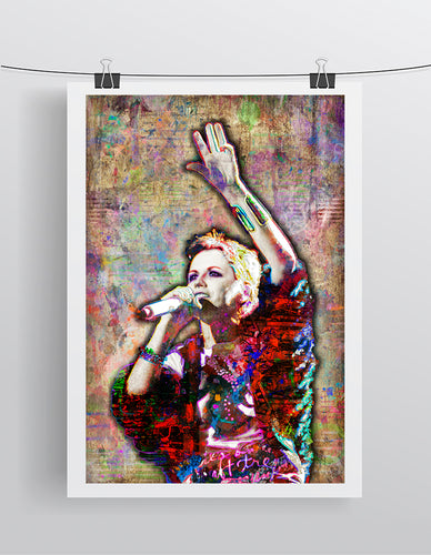 Dolores O'Riordan of The Cranberries Memorial 1971-2018 Poster, Cranberries Tribute Fine Art