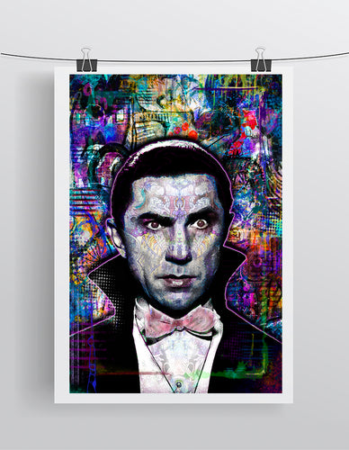 Dracula Poster, Bela Lugosi Tribute Fine Art