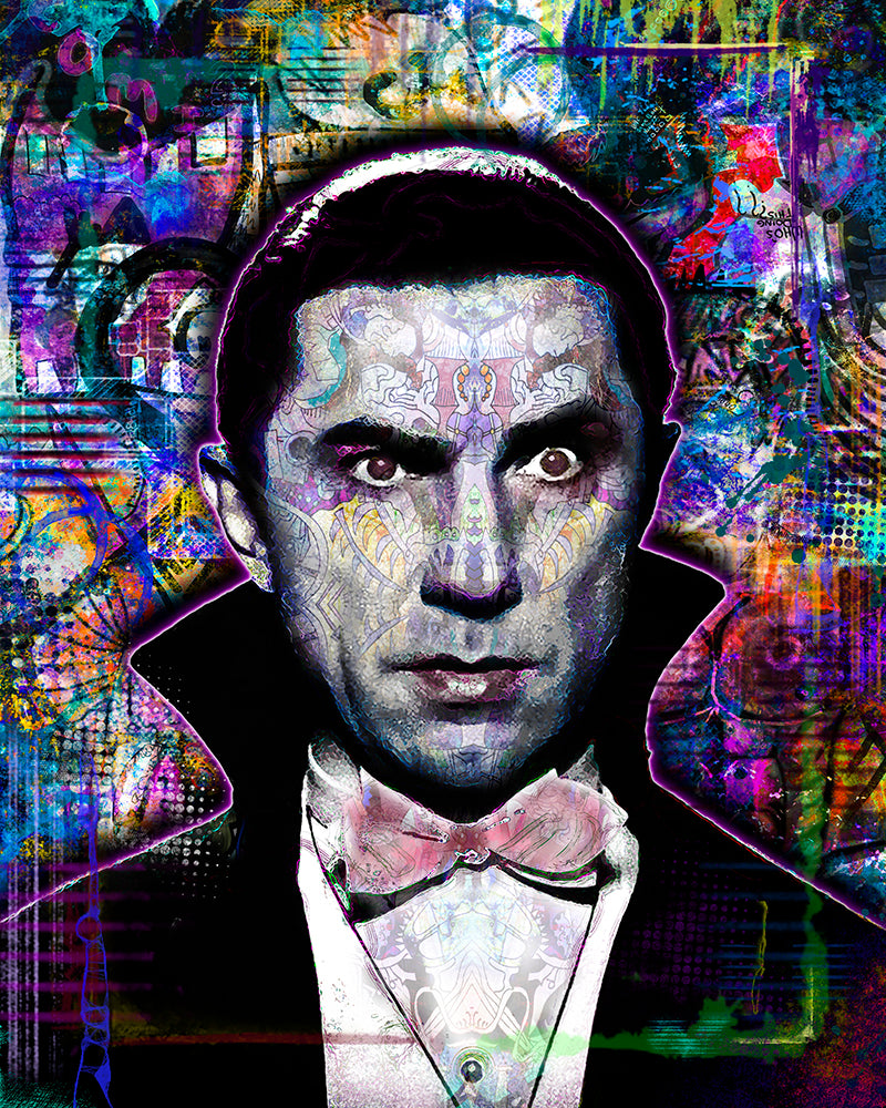 Dracula Poster, Bela Lugosi Tribute Fine Art – McQDesign