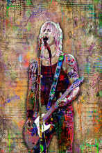 Duff McKagan Poster, Guns N Roses Portrait Gift, Duff Tribute Fine Art