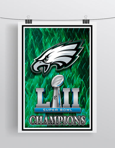 Philadelphia Eagles Super Bowl Championship 2018 Poster, Philadelphia Eagles Artwork