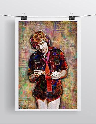 Eddie Money Poster, Eddie Money Tribute Fine Art