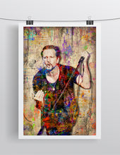 Eddie Vedder Poster, Eddie Vedder and Pearl Jam Tribute Fine Art
