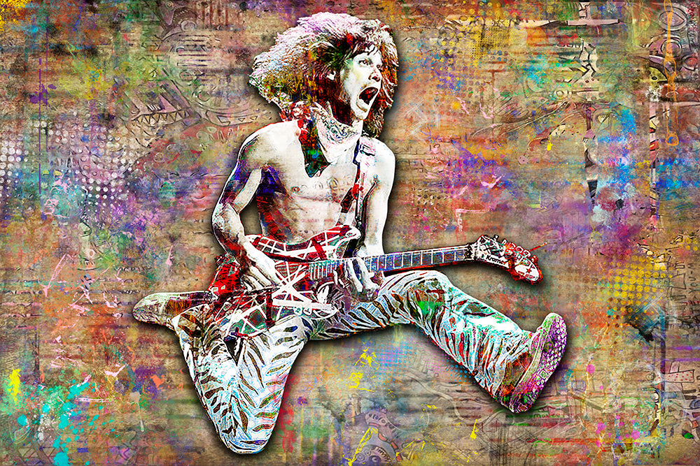 Eddie Van Halen Poster, Eddie Van Halen 4 Gift, Van Halen