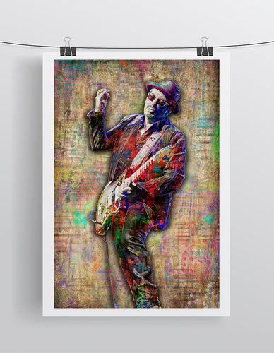 Elvis Costello Poster, Elvis Costello Tribute Fine Art
