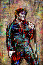 Elvis Presley Poster, Elvis Vegas Comeback Tribute Fine Art