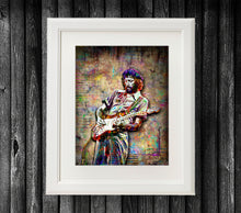 Eric Clapton Poster, Eric Clapton Portrait Gift, Derek and The Dominos Tribute Fine Art