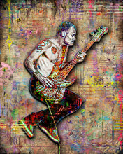 Flea Red Hot Chili Peppers Poster, Flea of The Red Hot Chili Peppers Gift,  RHCP Fine Art