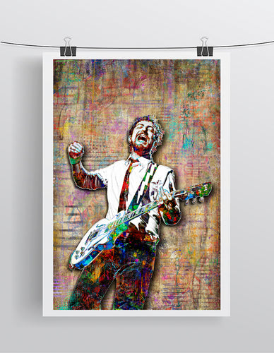 Frank Turner Poster, Frank Turner Mongol Horde Tribute Fine Art