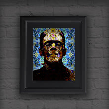 Frankenstein Poster, Frankenstein Multi-Colored Pop Art Gift, Frankensteins Monster Fine Art