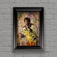 Freddie Mercury of Queen Poster, Freddie Mercury Gift, Queen Tribute Fine Art