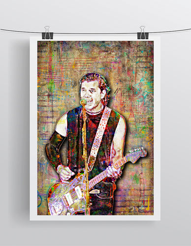 Gavin Rossdale of Bush Poster, Bush Tribute Fine Art