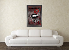 Georgia Bulldogs Poster, George Bulldogs Gift, University of Georgia Man Cave, Georgia Bulldogs Print