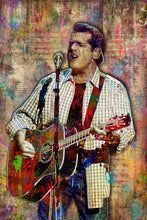 Glenn Frey of Eagles Poster, Glenn Frey Gift, Eagles Colorful Tribute Fine Art
