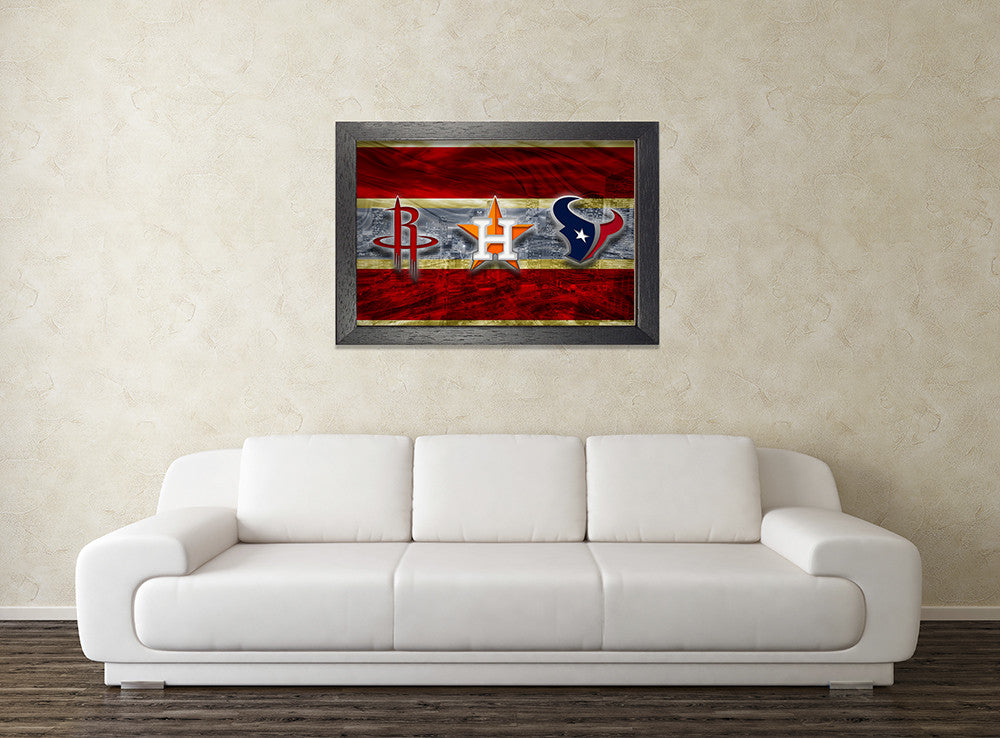 Houston Texans Sports Poster, TEXANS, ASTROS, Rockets Artwork, Houston ...