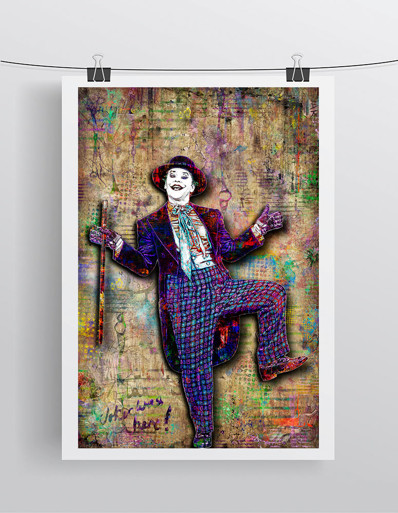 Carta Stampa Premium The Joker Colorblast Di Batman '89 Con Jack Nicholson, Edizione Limitata 2021 - Foto 3
