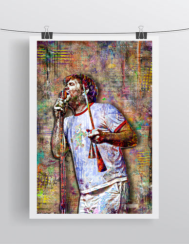 James Murphy of LCD Soundsystem Poster, LCD Soundsystem Tribute Fine Art