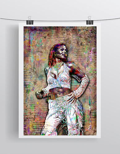 Janet Jackson Poster, Janet Jackson Tribute Fine Art